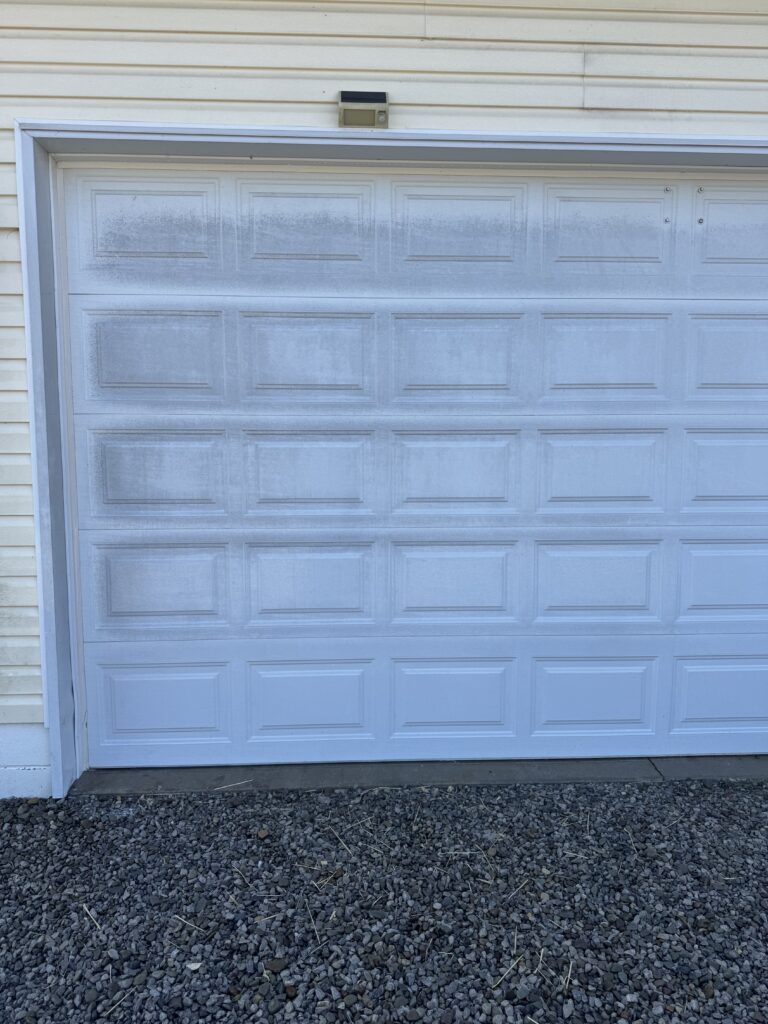House Washing Before and After - by Wiley's pressure washing in Andover OH