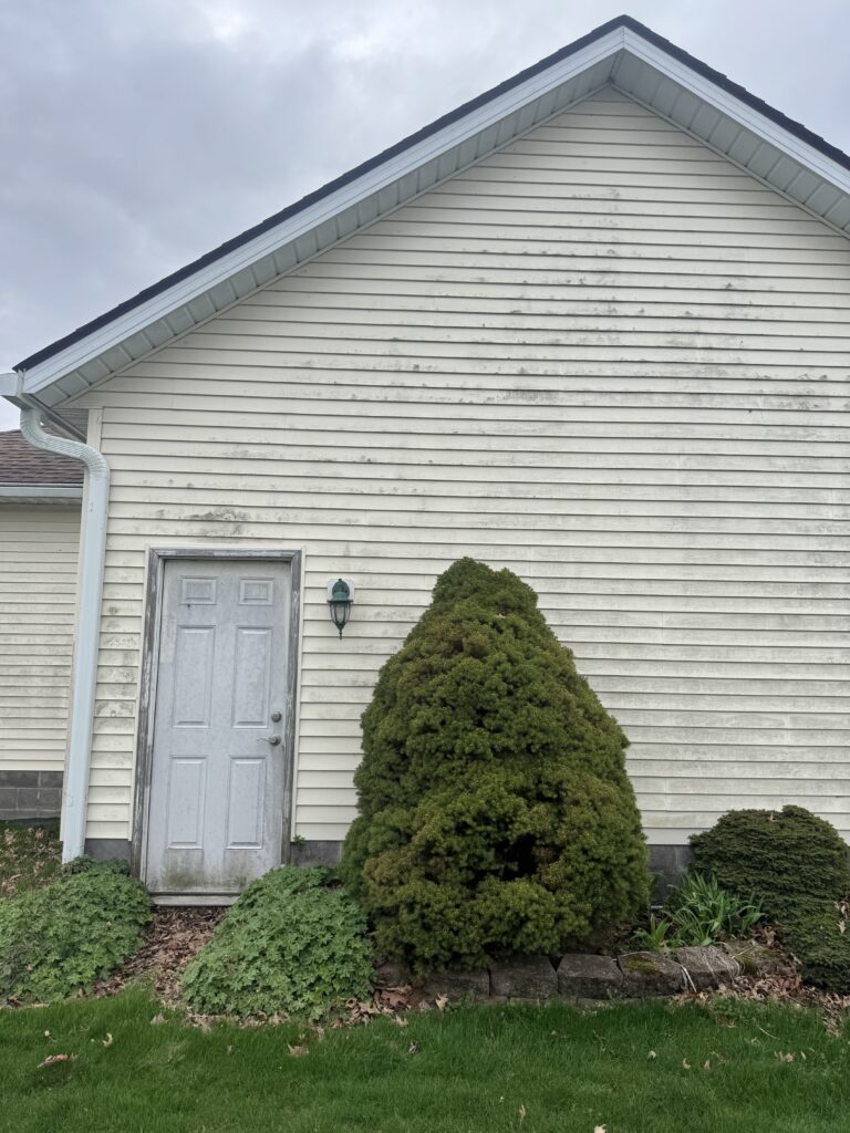 House Washing Before and After - by Wiley's Pressure washing in Mentor OH