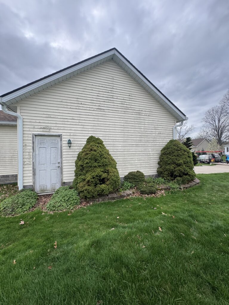 House Washing Before and After - by Wiley's Pressure washing in Mentor OH