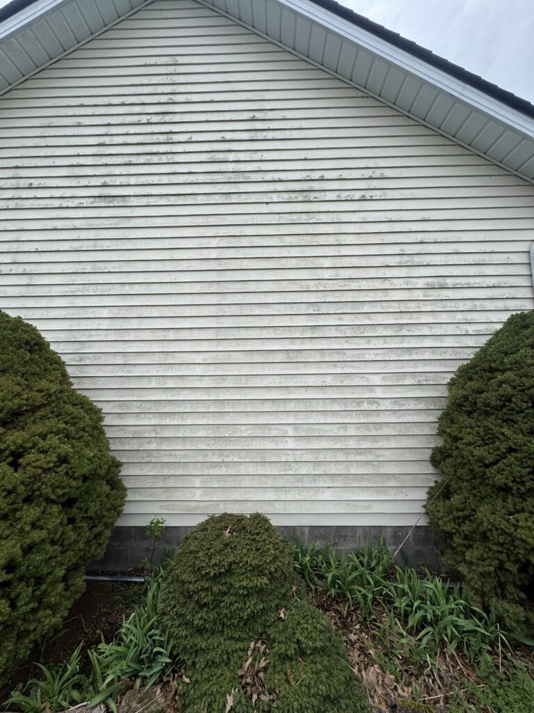 House Washing Before and After - by Wiley's Pressure washing in Mentor OH