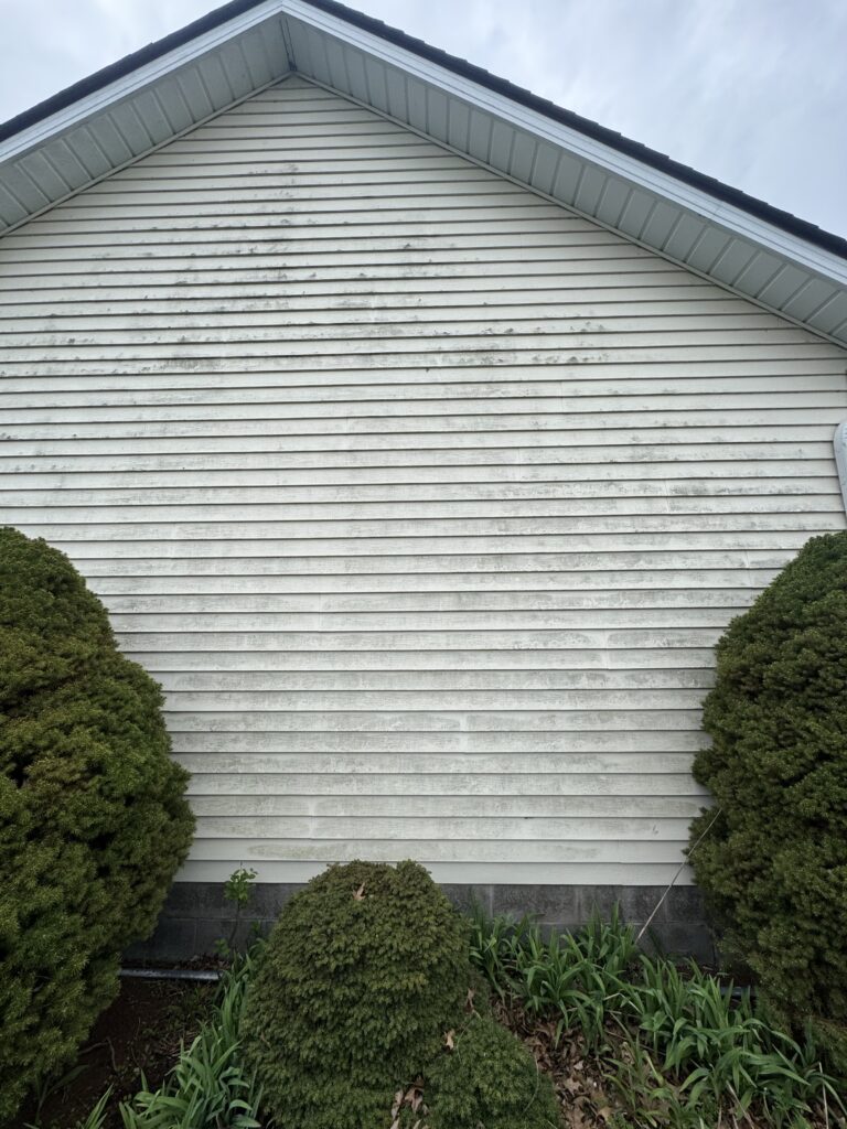 House Washing Before and After - by Wiley's Pressure washing in Mentor OH