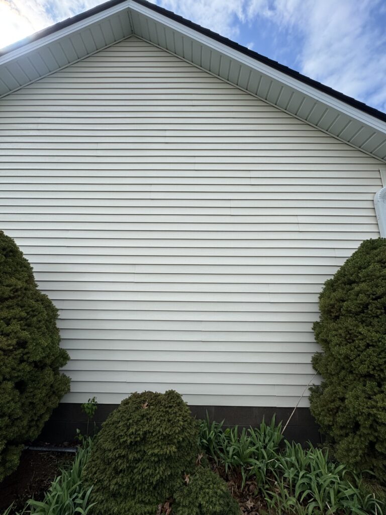 House Washing Before and After - by Wiley's Pressure washing in Mentor OH