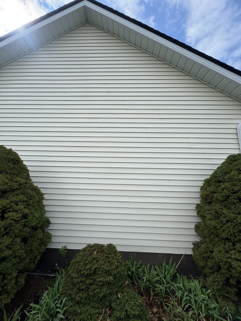 House Washing Before and After - by Wiley's Pressure washing in Mentor OH