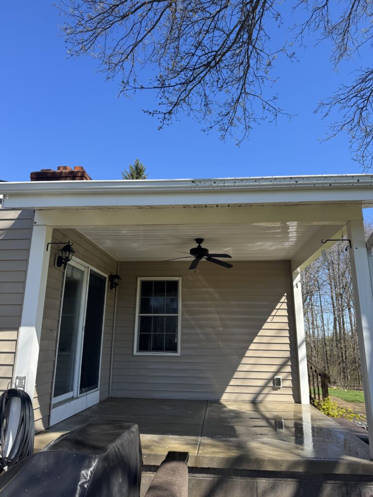 House Washing Before and After - by Wiley's Pressure washing in Thompson OH
