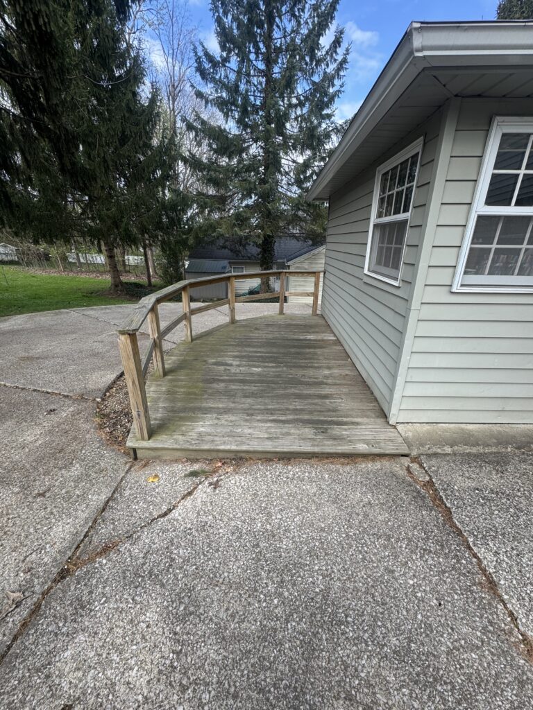 Deck Washing Before and After - by Wiley's pressure washing in Chardon OH